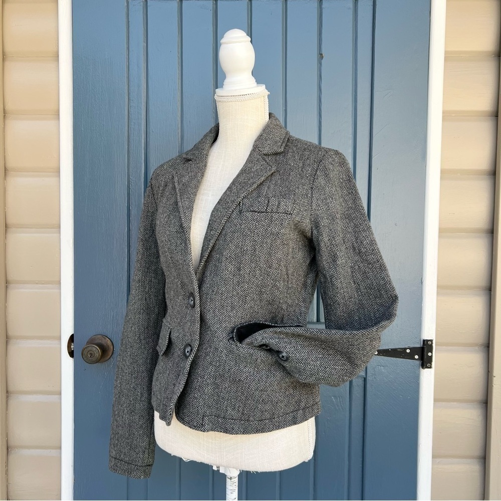 American Eagle Eagle Gray Blazer Jacket Women’s Size Medium